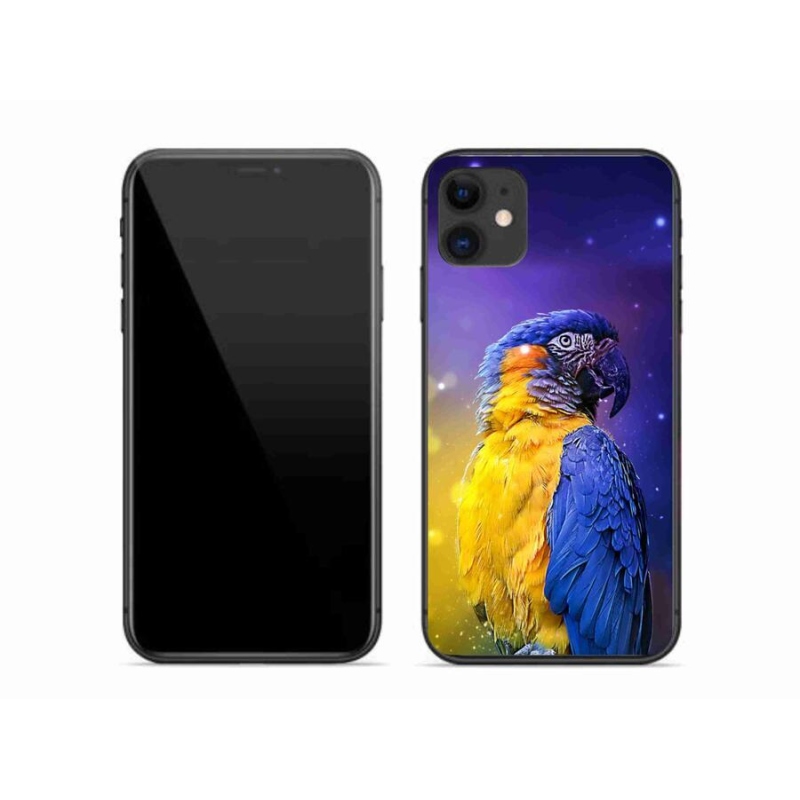 Gélový obal mmCase na mobil iPhone 11 - papagáj ara 1