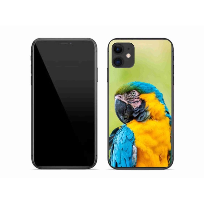 Gélový obal mmCase na mobil iPhone 11 - papagáj ara 2