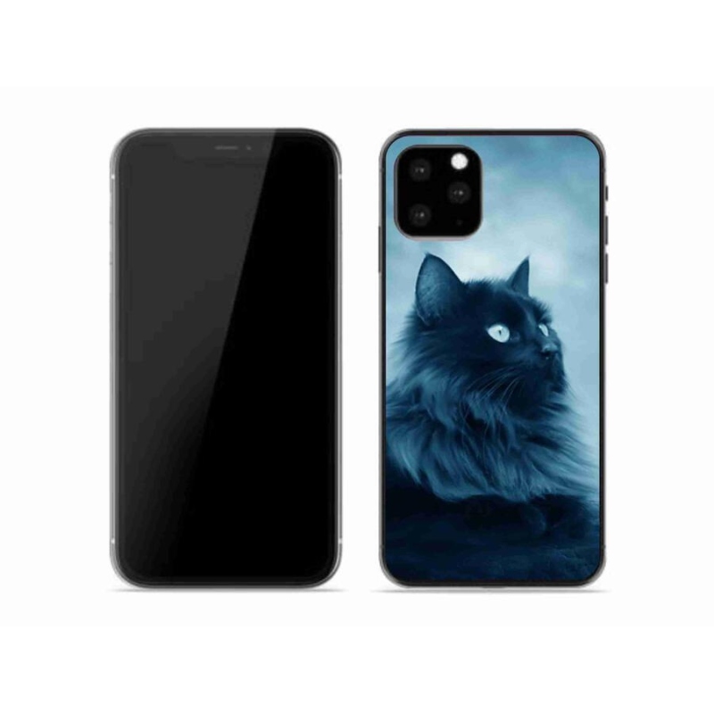 Gélový obal mmCase na mobil iPhone 11 Pro - čierna mačka 1