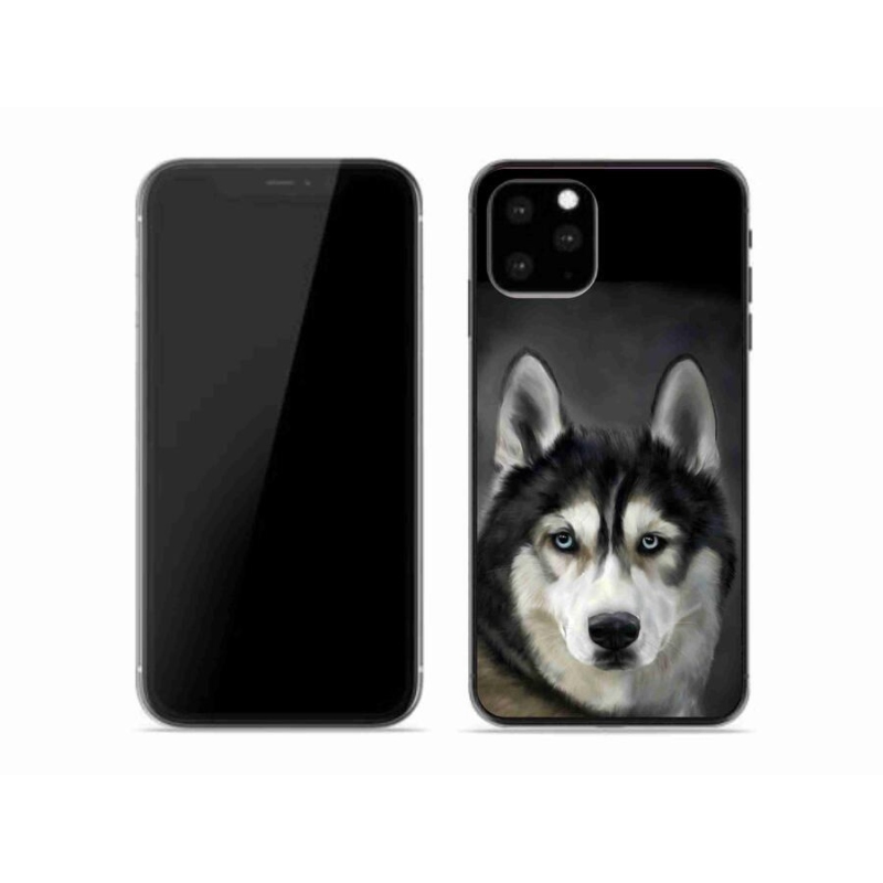 Gélový obal mmCase na mobil iPhone 11 Pro - husky