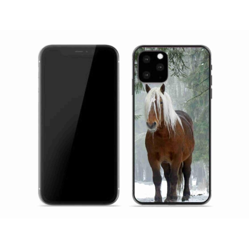 Gélový obal mmCase na mobil iPhone 11 Pro - kôň v lese