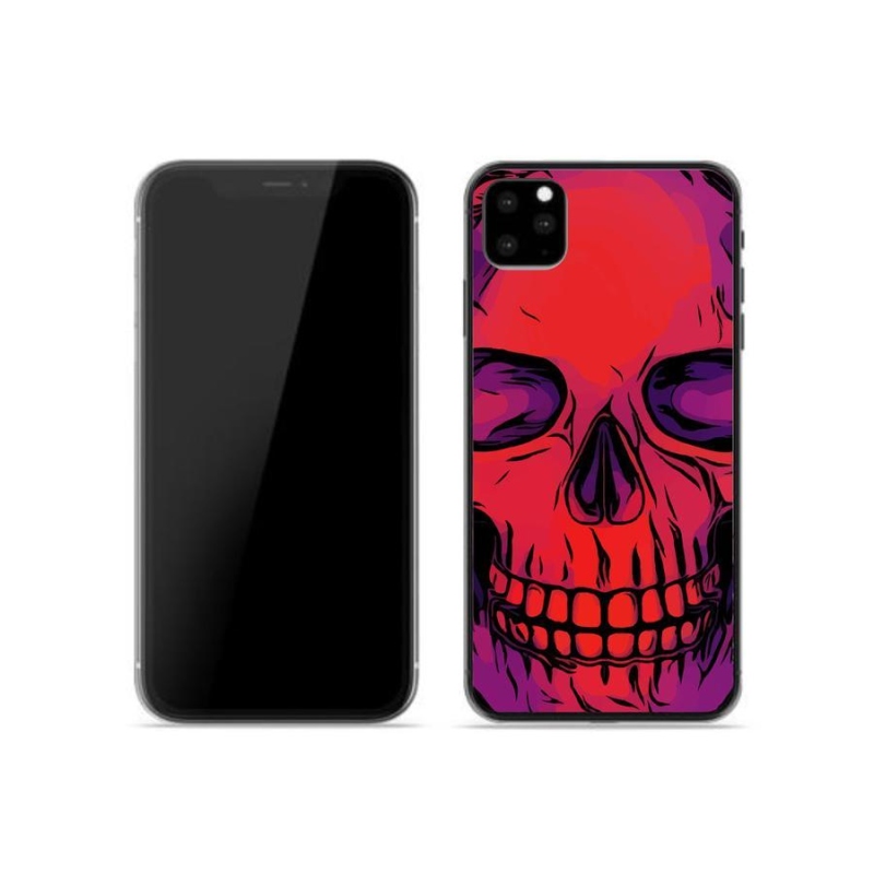 Gélový obal mmCase na mobil iPhone 11 Pro - lebka