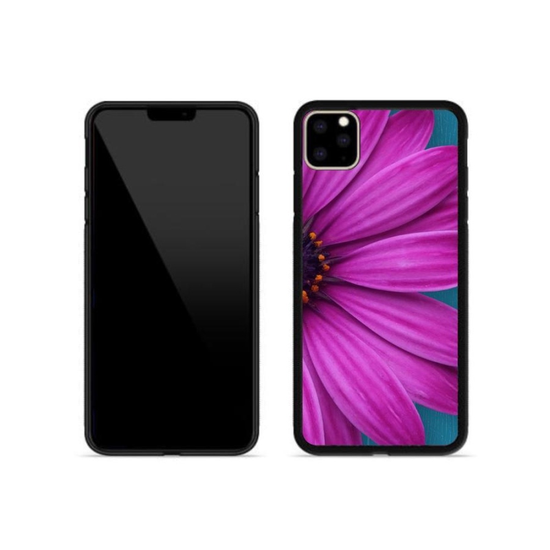 Gélový obal mmCase na mobil iPhone 11 Pro Max - fialová margaréta