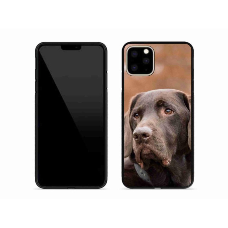 Gélový obal mmCase na mobil iPhone 11 Pro Max - hnedý labrador