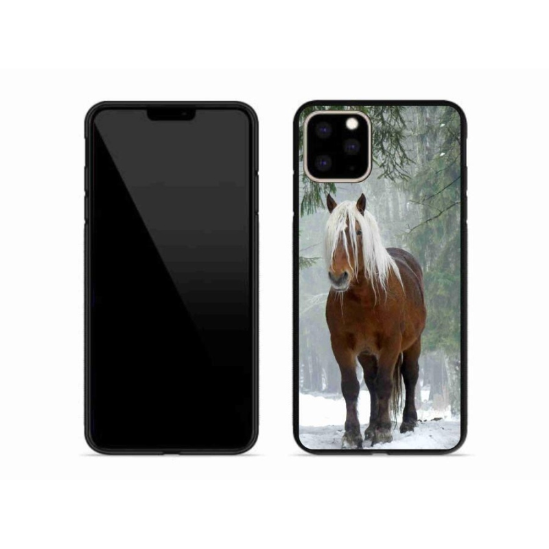 Gélový obal mmCase na mobil iPhone 11 Pro Max - kôň v lese