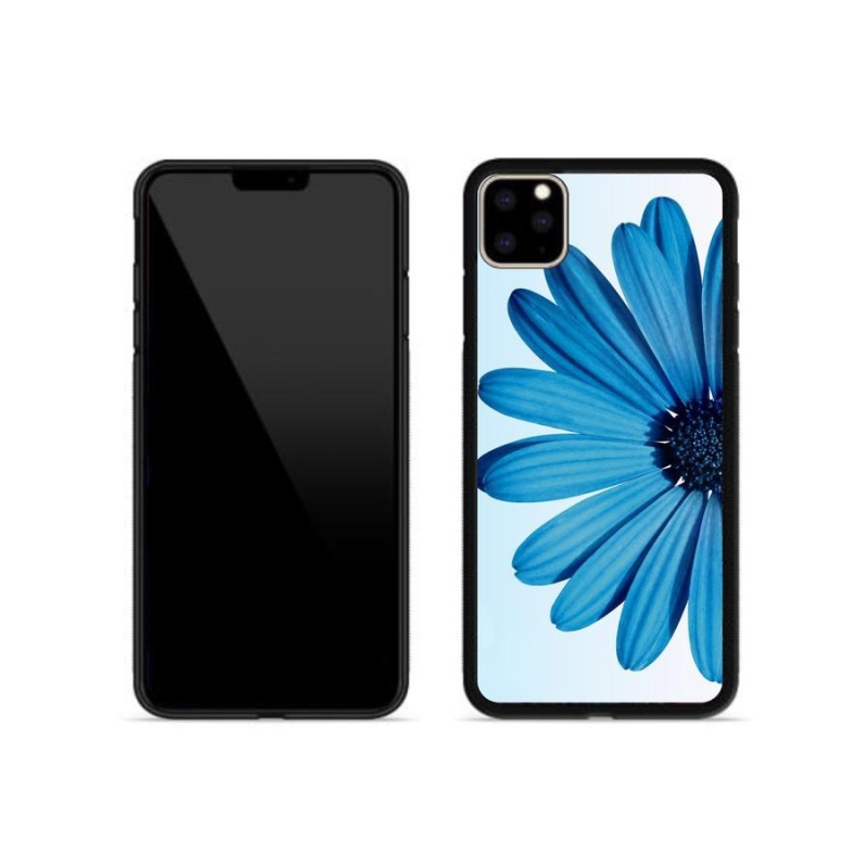 Gélový obal mmCase na mobil iPhone 11 Pro Max - modrá margaréta