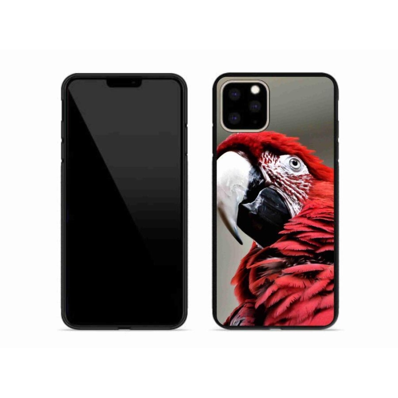 Gélový obal mmCase na mobil iPhone 11 Pro Max - papagáj ara červený