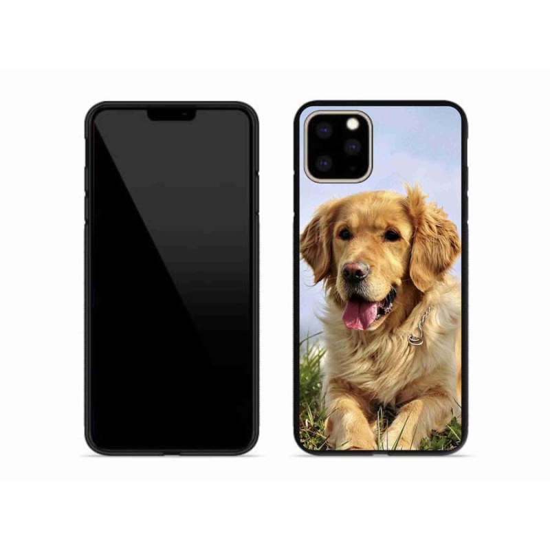 Gélový obal mmCase na mobil iPhone 11 Pro Max - zlatý retriever