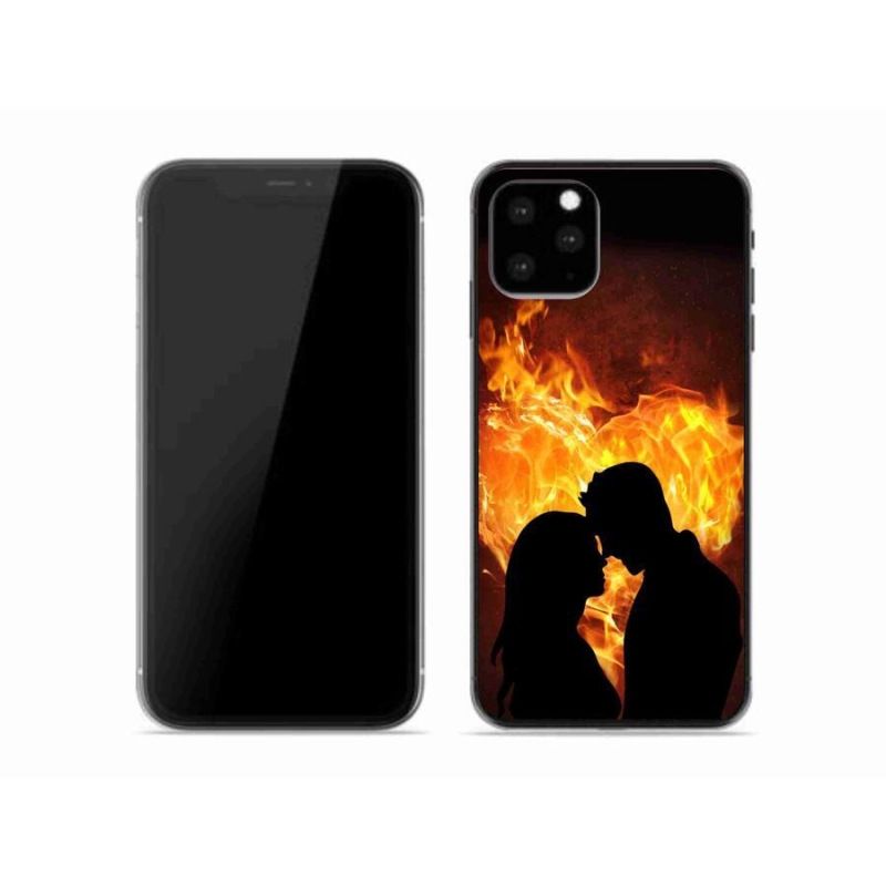 Gélový obal mmCase na mobil iPhone 11 Pro - ohnivá láska