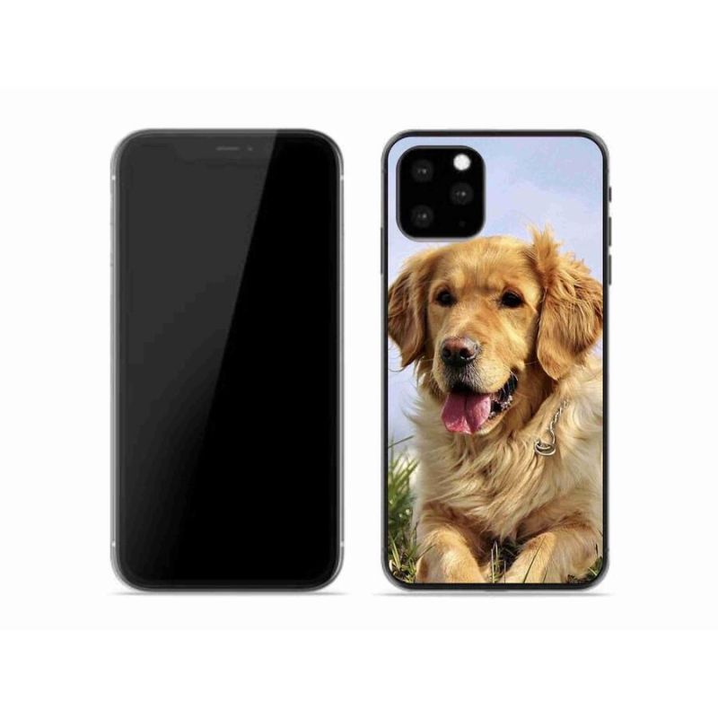 Gélový obal mmCase na mobil iPhone 11 Pro - zlatý retriever