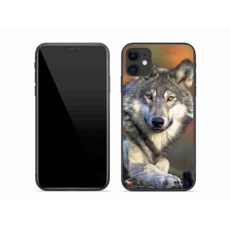 Gélový obal mmCase na mobil iPhone 11 - vlk