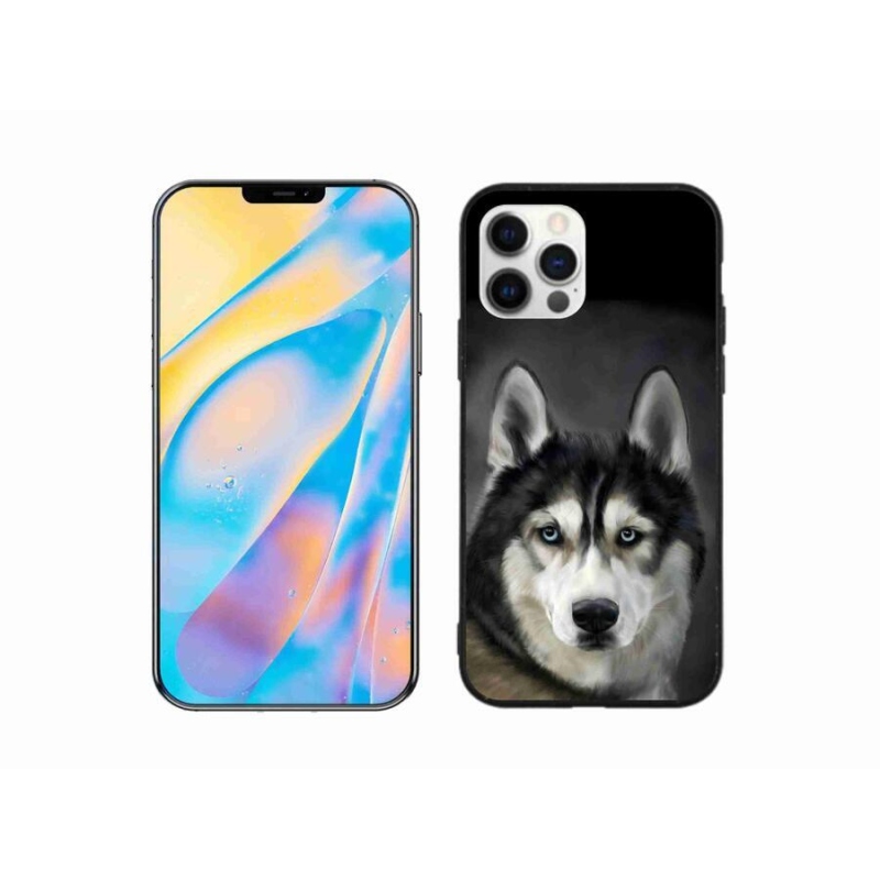 Gélový obal mmCase na mobil iPhone 12 - husky