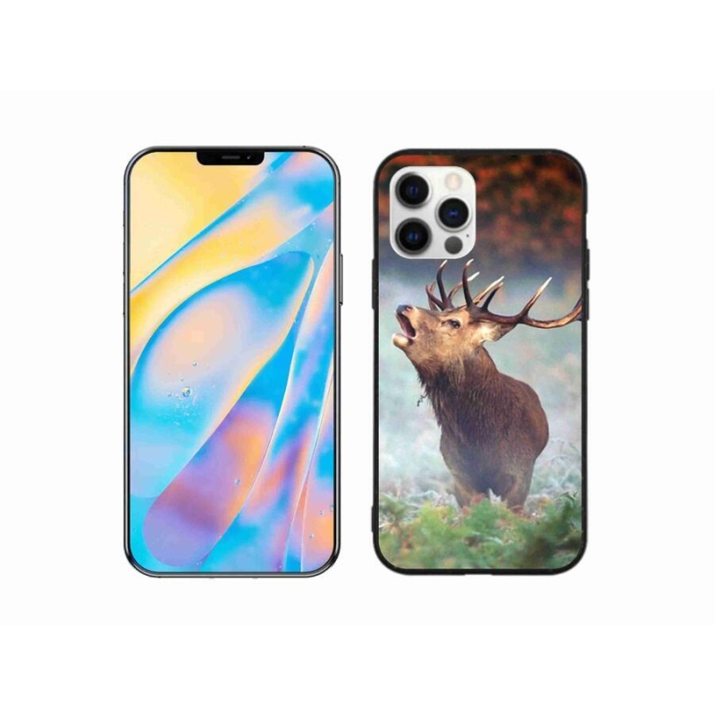 Gélový obal mmCase na mobil iPhone 12 - jeleň 2