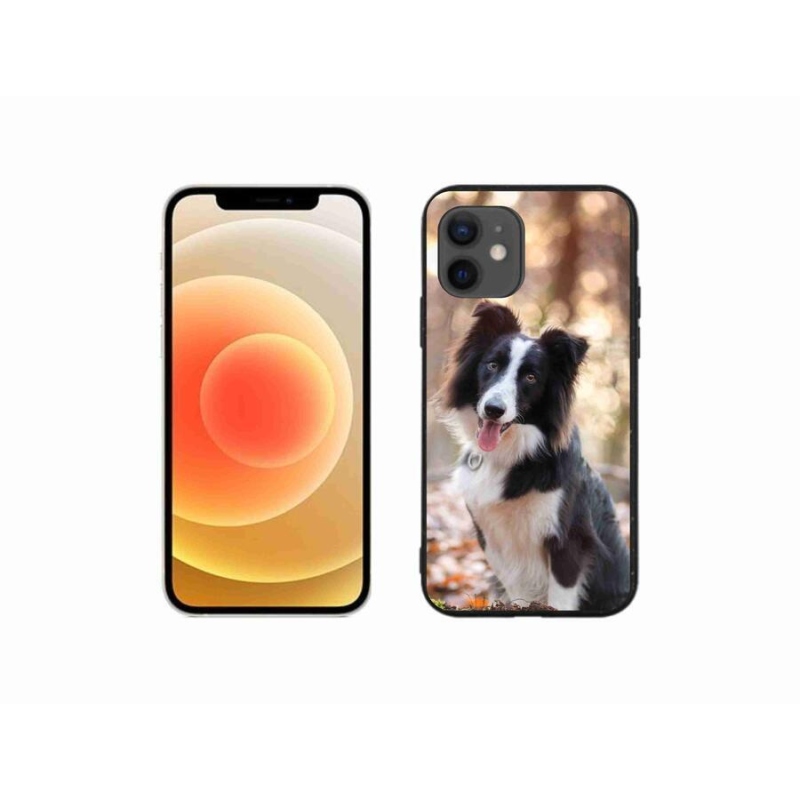 Gélový obal mmCase na mobil iPhone 12 mini - border kólie 1