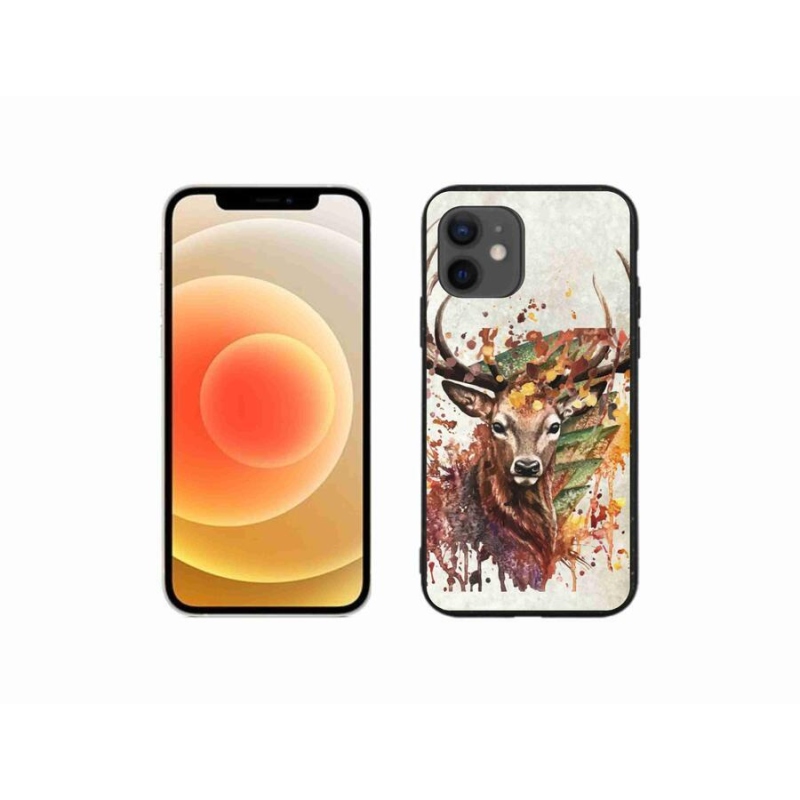 Gélový obal mmCase na mobil iPhone 12 mini - jeleň 1