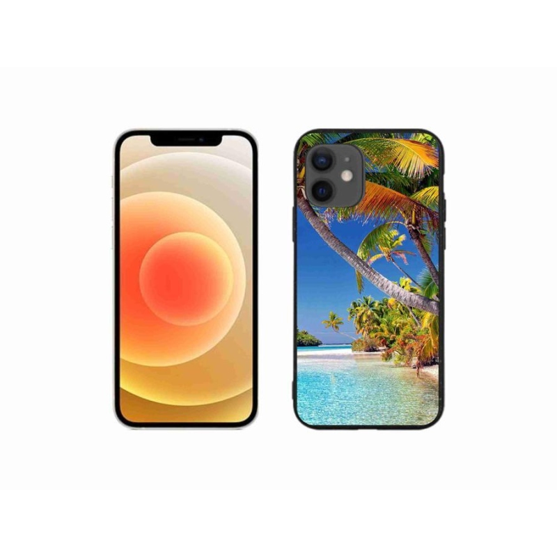 Gélový obal mmCase na mobil iPhone 12 mini- morská pláž