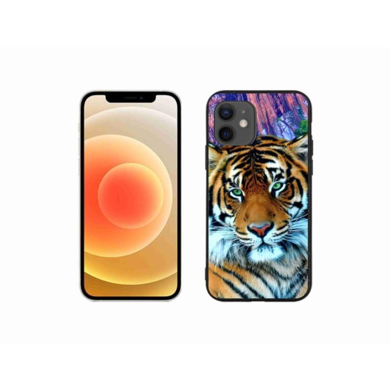 Gélový obal mmCase na mobil iPhone 12 mini - tiger