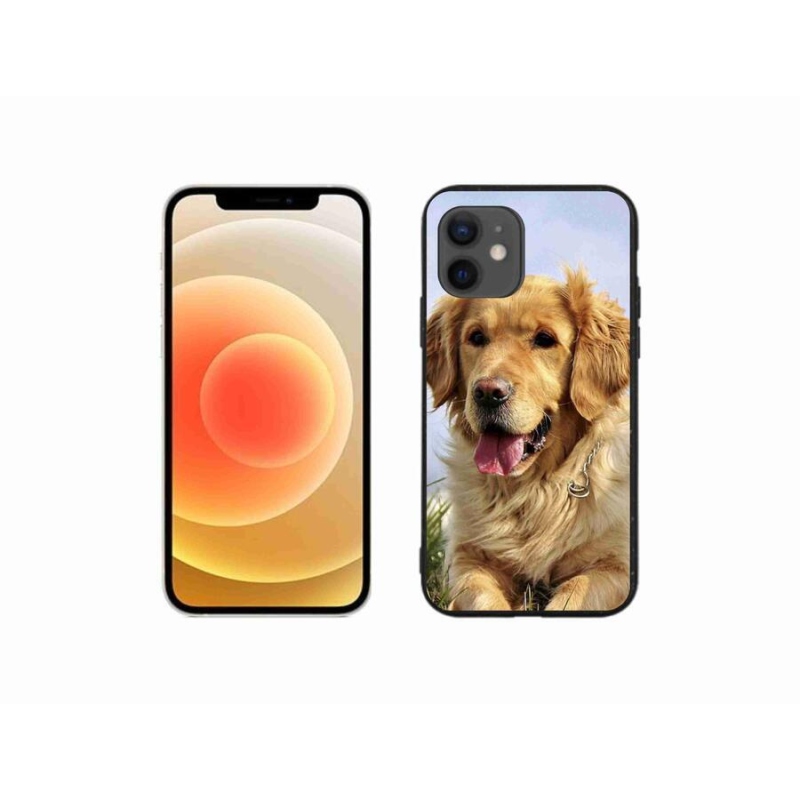 Gélový obal mmCase na mobil iPhone 12 mini - zlatý retriever