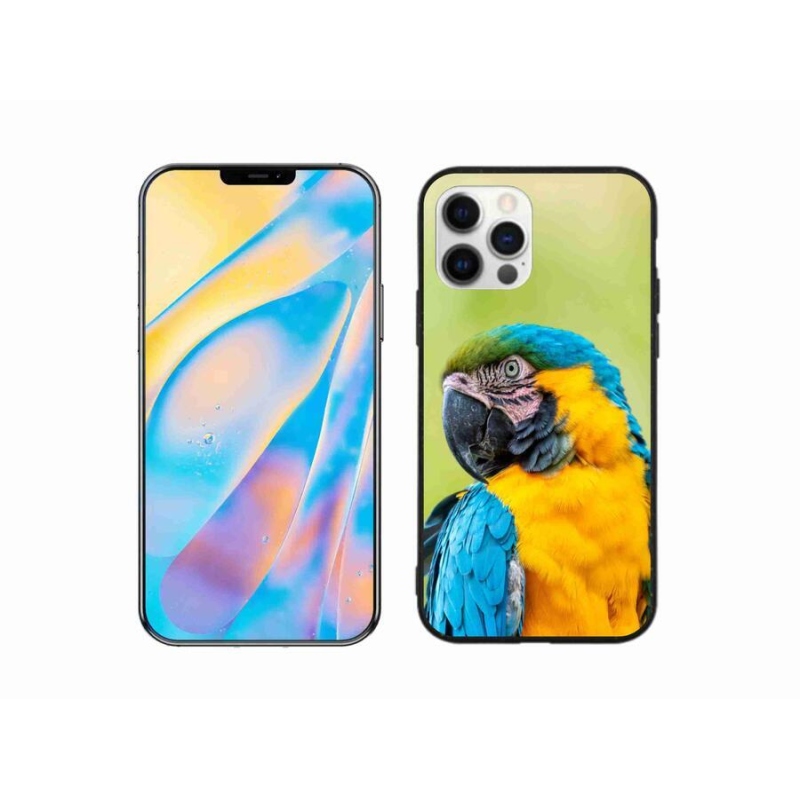 Gélový obal mmCase na mobil iPhone 12 - papagáj ara 2