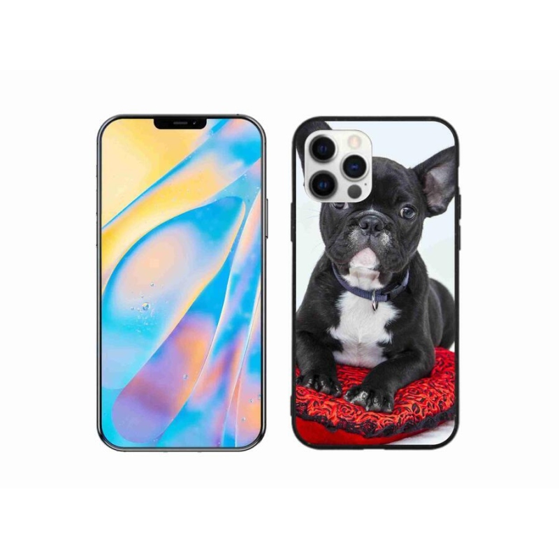 Gélový obal mmCase na mobil iPhone 12 Pro - buldog