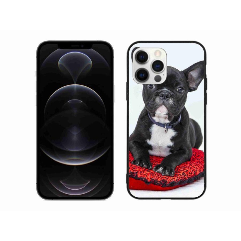 Gélový obal mmCase na mobil iPhone 12 Pro Max - buldog