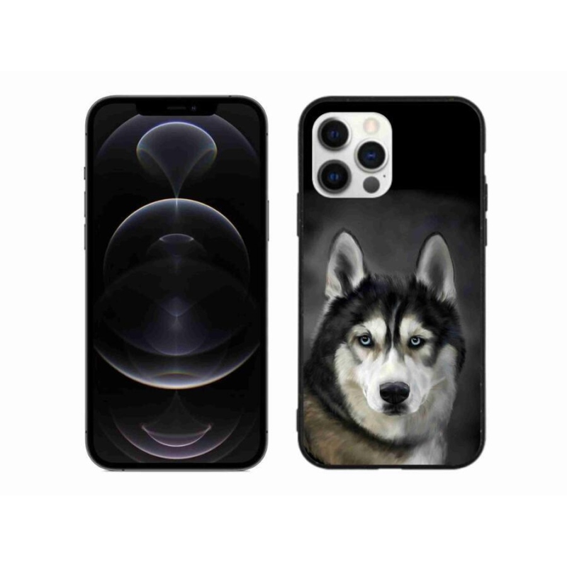 Gélový obal mmCase na mobil iPhone 12 Pro Max - husky