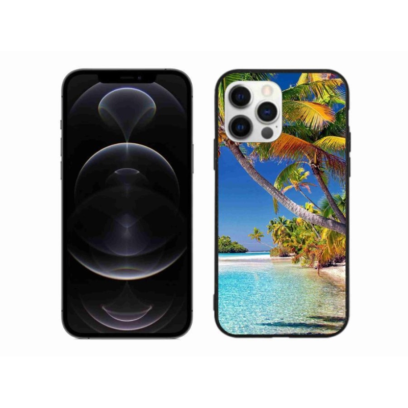 Gélový obal mmCase na mobil iPhone 12 Pro Max - morská pláž