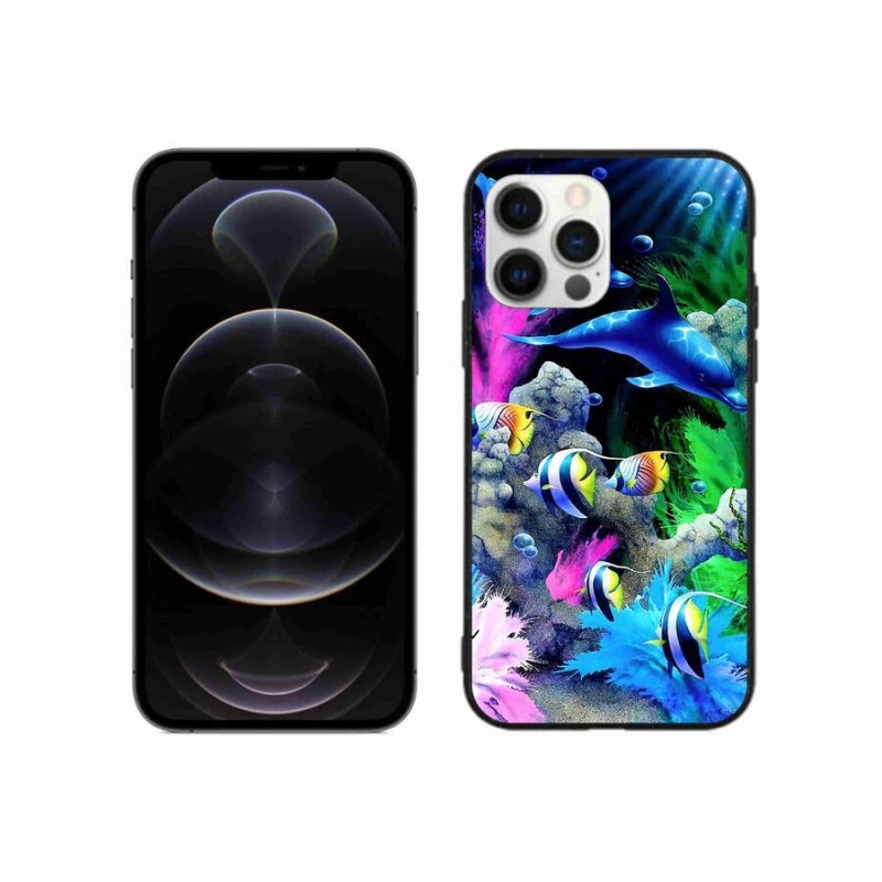 Gélový obal mmCase na mobil iPhone 12 Pro Max - morský svet