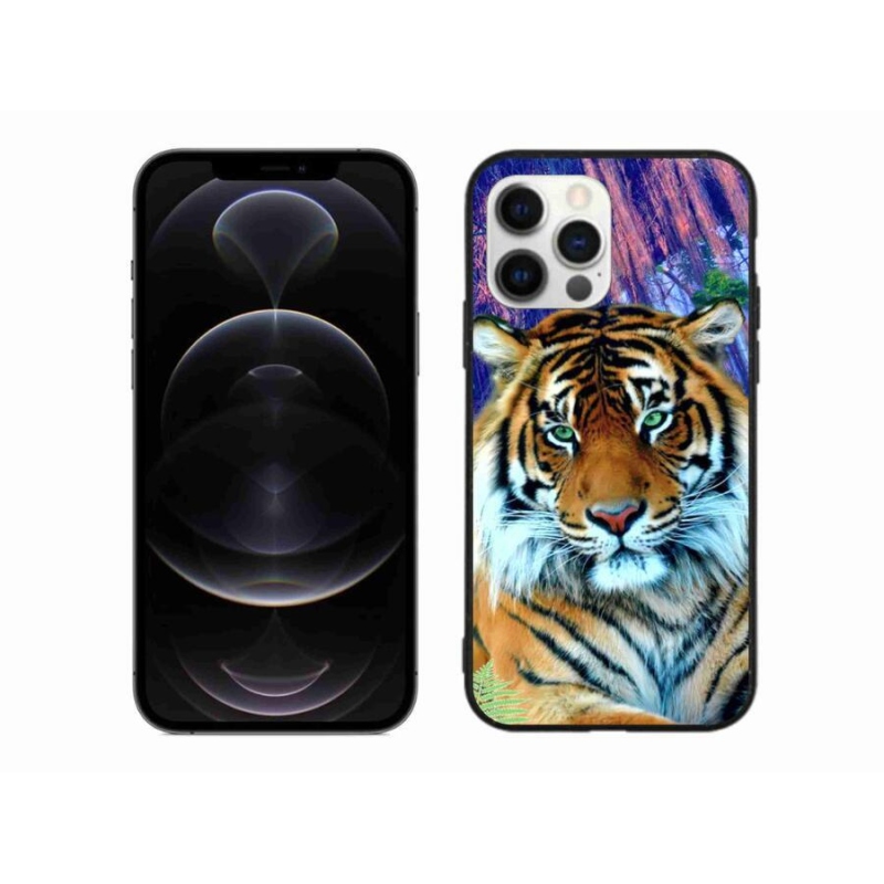 Gélový obal mmCase na mobil iPhone 12 Pro Max - tiger