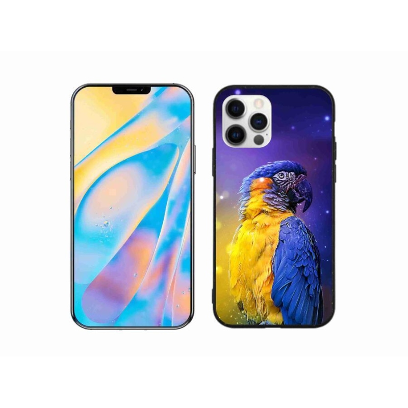 Gélový obal mmCase na mobil iPhone 12 Pro - papagáj ara 1