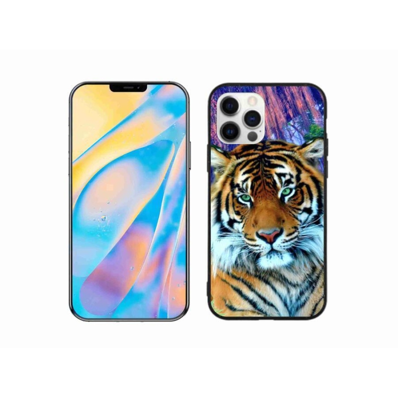 Gélový obal mmCase na mobil iPhone 12 Pro - tiger