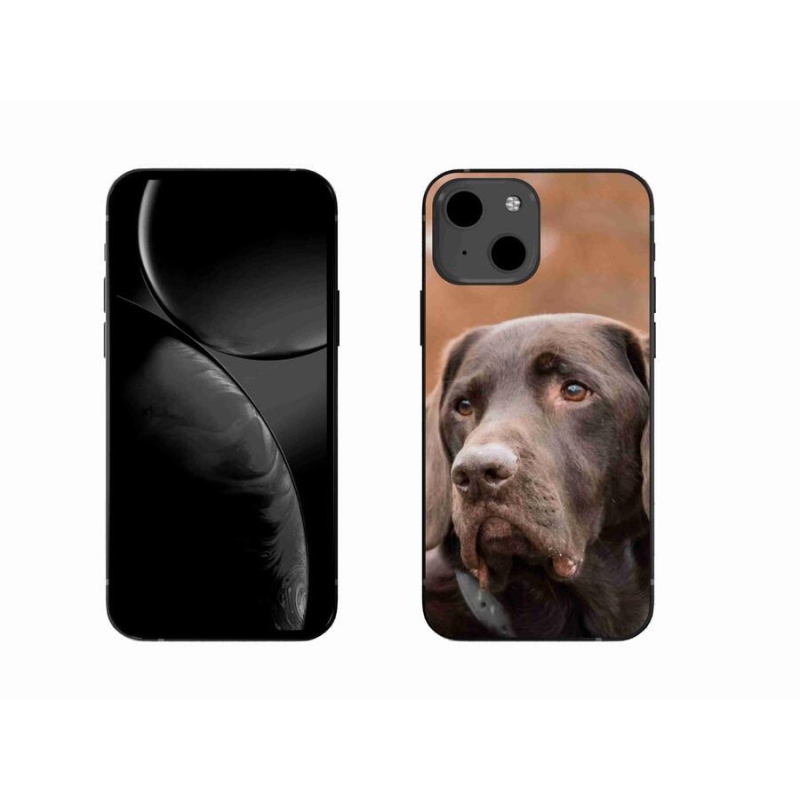 Gélový obal mmCase na mobil iPhone 13 6.1 - hnedý labrador