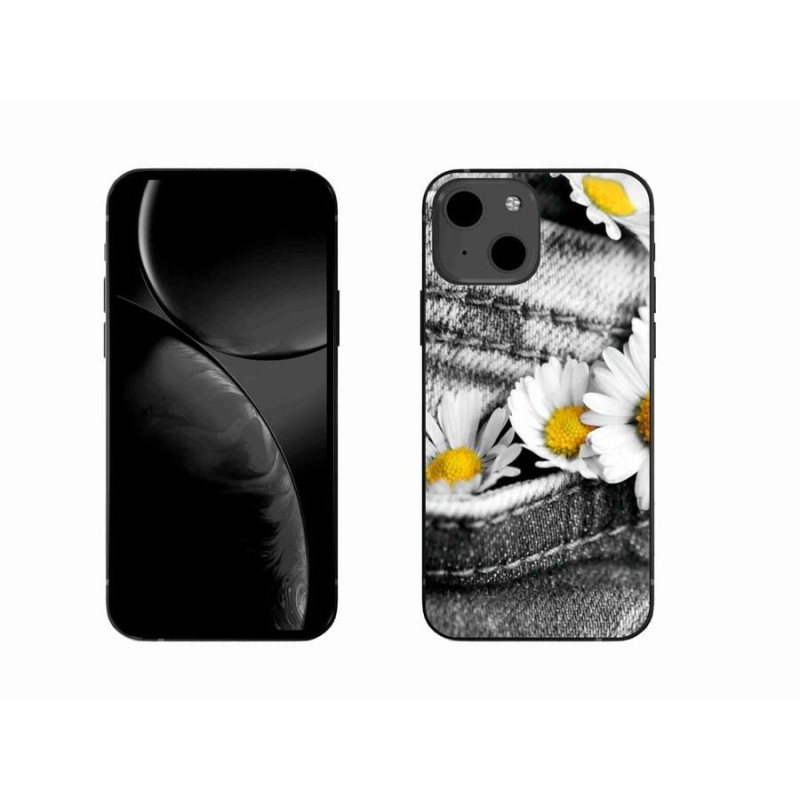 Gélový obal mmCase na mobil iPhone 13 6.1 - margaréty