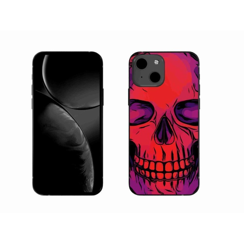 Gélový obal mmCase na mobil iPhone 13 6.1 - lebka