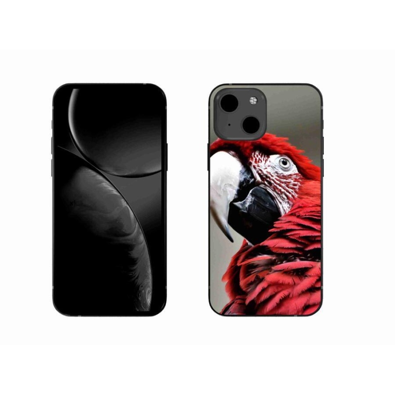 Gélový obal mmCase na mobil iPhone 13 6.1 - papagáj ara červený