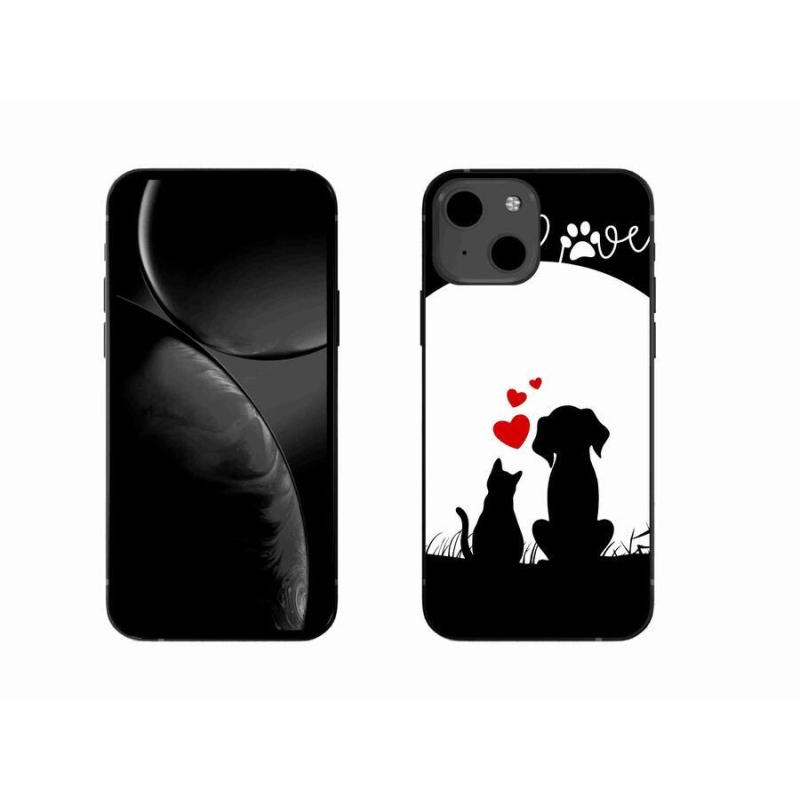 Gélový obal mmCase na mobil iPhone 13 6.1 - zvieracie láska