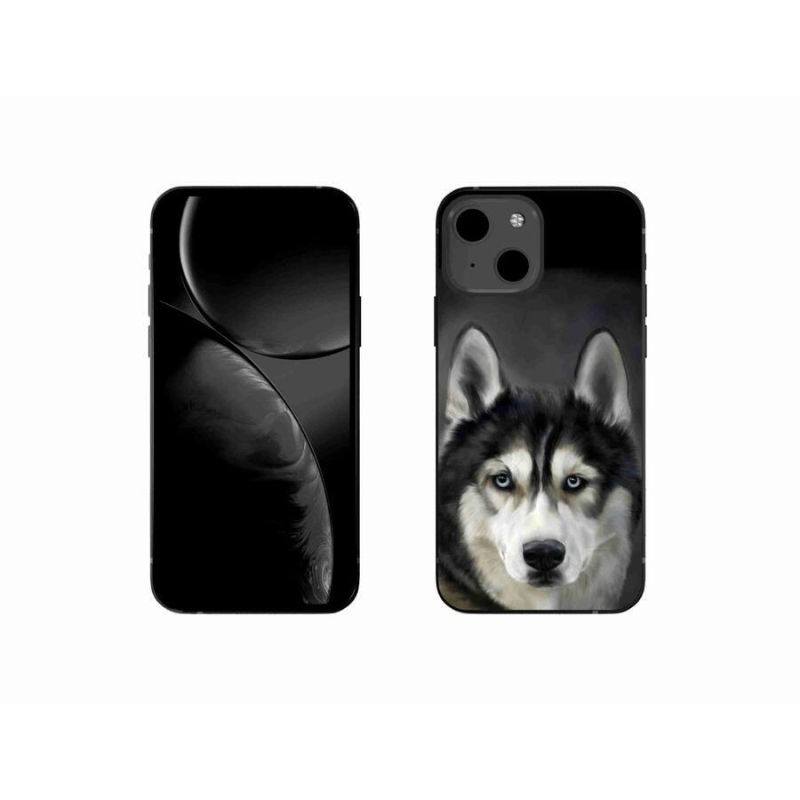 Gélový obal mmCase na mobil iPhone 13 mini 5.4 - husky