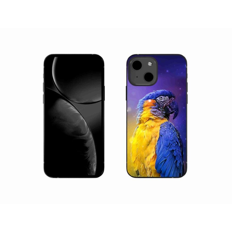 Gélový obal mmCase na mobil iPhone 13 mini 5.4 - papagáj ara 1