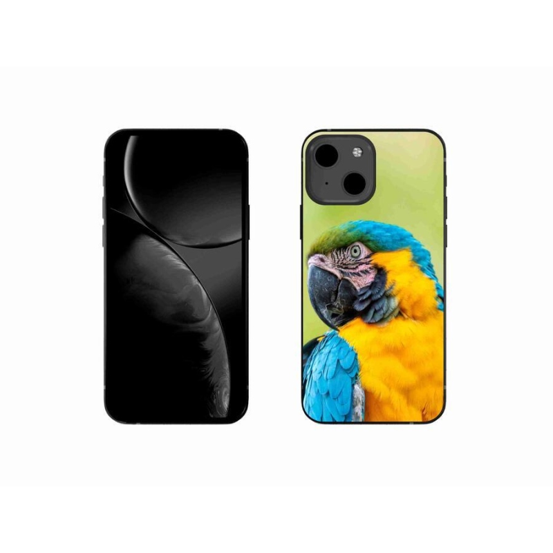 Gélový obal mmCase na mobil iPhone 13 mini 5.4 - papagáj ara 2