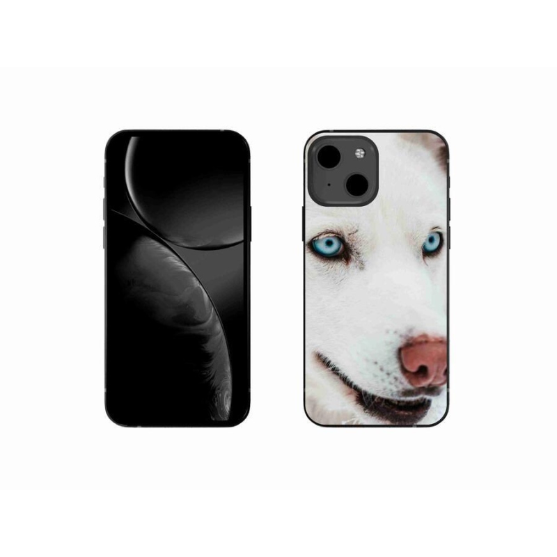 Gélový obal mmCase na mobil iPhone 13 mini 5.4 - psie pohľad