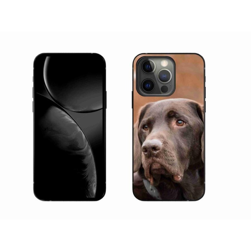 Gélový obal mmCase na mobil iPhone 13 Pro 6.1 - hnedý labrador