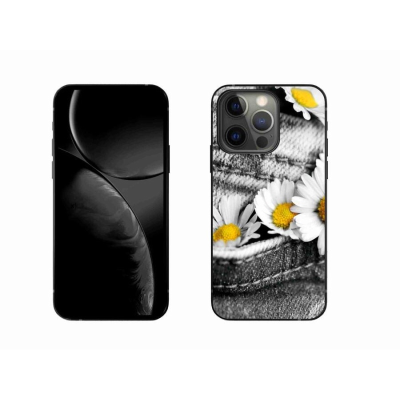 Gélový obal mmCase na mobil iPhone 13 Pro 6.1 - margaréty