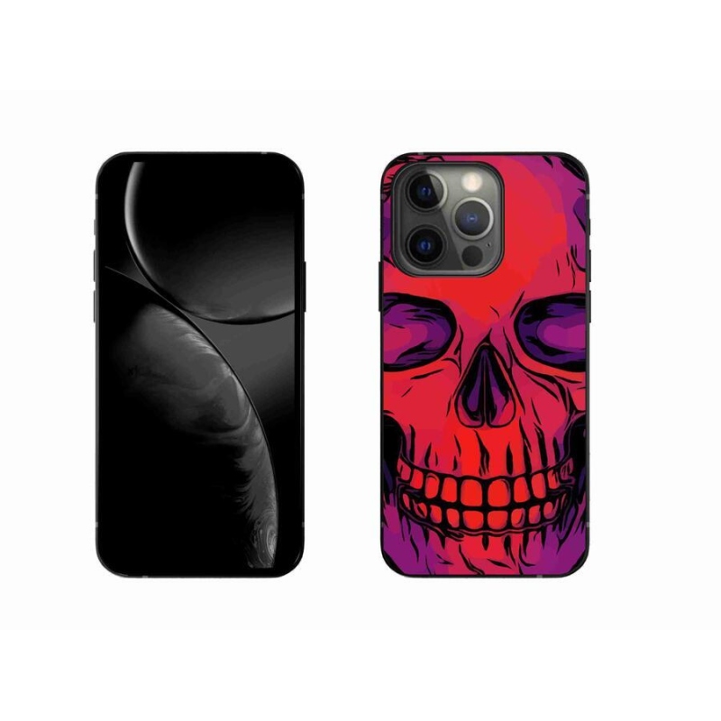 Gélový obal mmCase na mobil iPhone 13 Pro 6.1 - lebka