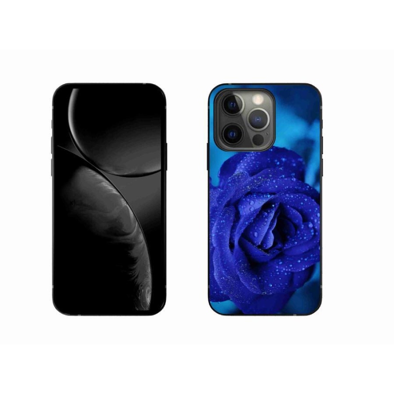 Gélový obal mmCase na mobil iPhone 13 Pro 6.1 - modrá ruža