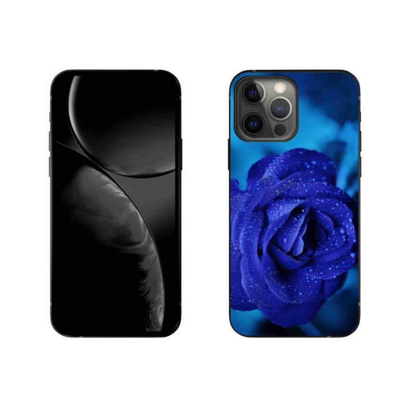 Gélový obal mmCase na mobil iPhone 13 Pro Max 6.7 - modrá ruža