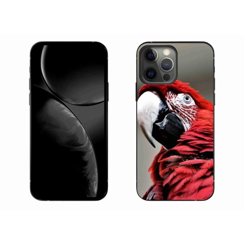 Gélový obal mmCase na mobil iPhone 13 Pro Max 6.7 - papagáj ara červený