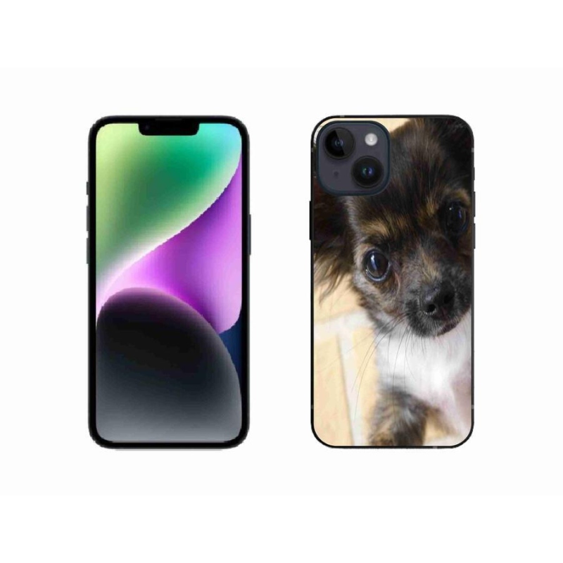 Gélový obal mmCase na mobil iPhone 14 - čivava 2