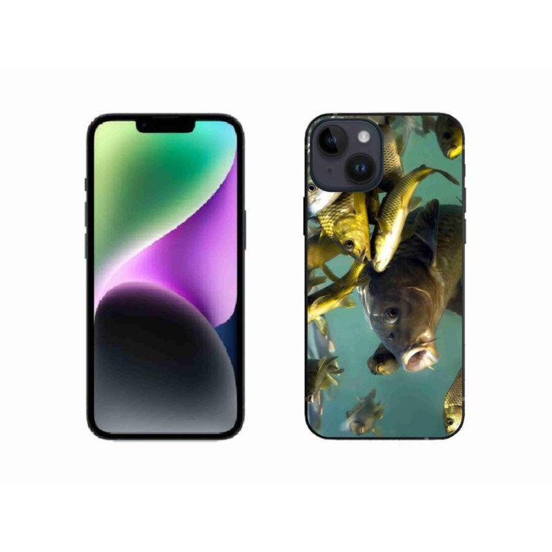 Gélový obal mmCase na mobil iPhone 14 - kŕdeľ rýb