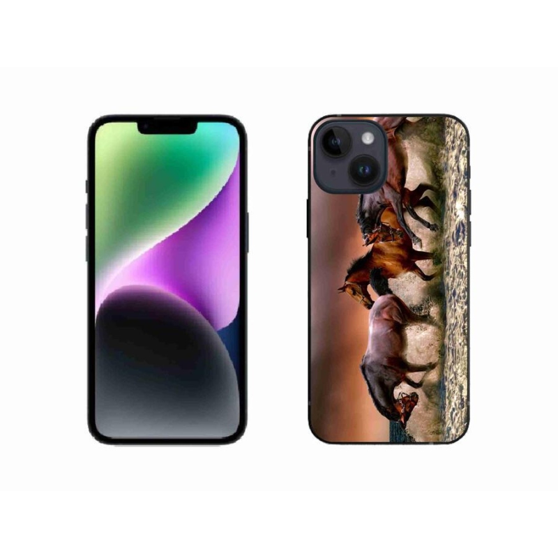Gélový obal mmCase na mobil iPhone 14 - kone 1