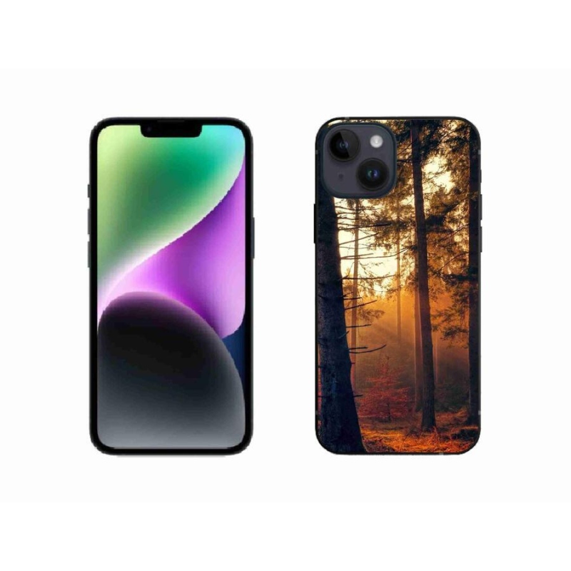 Gélový obal mmCase na mobil iPhone 14 - les
